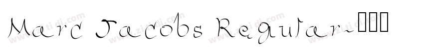 Marc Jacobs Regular字体转换